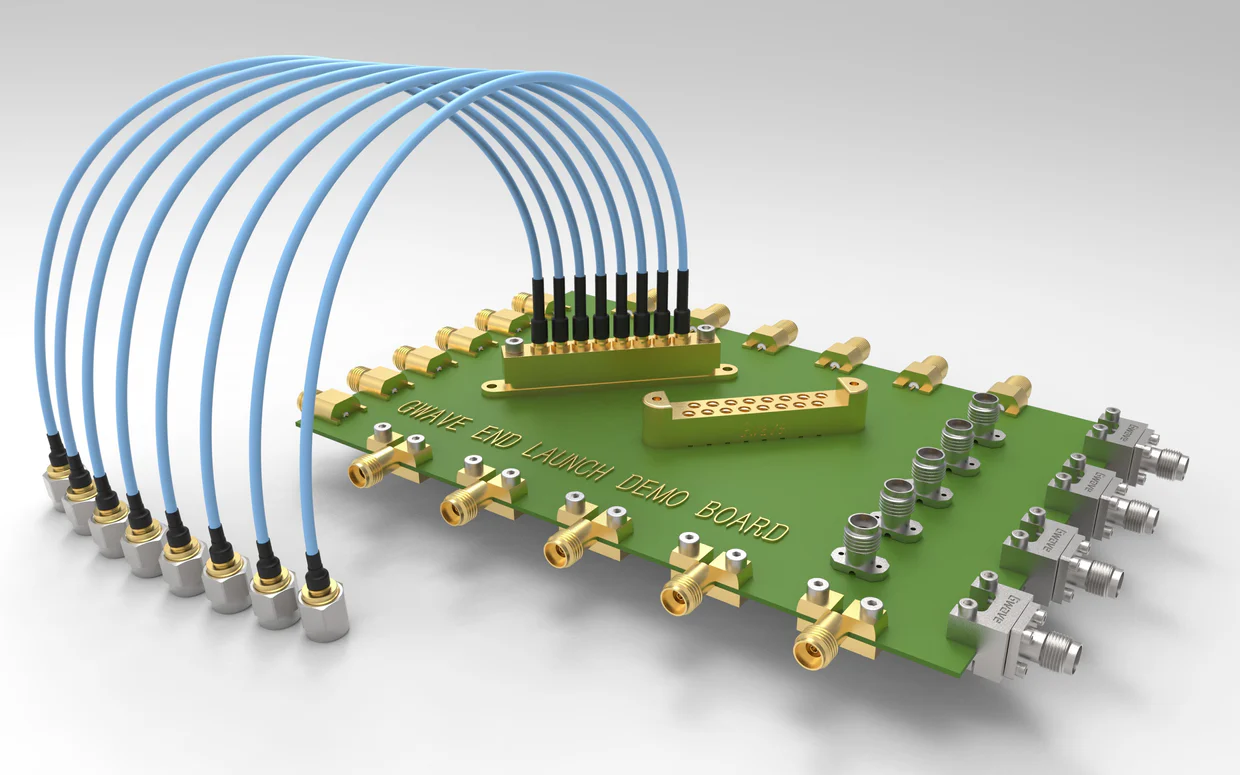 Aplicação do conector de RF em produtos do módulo óptico de alta velocidade